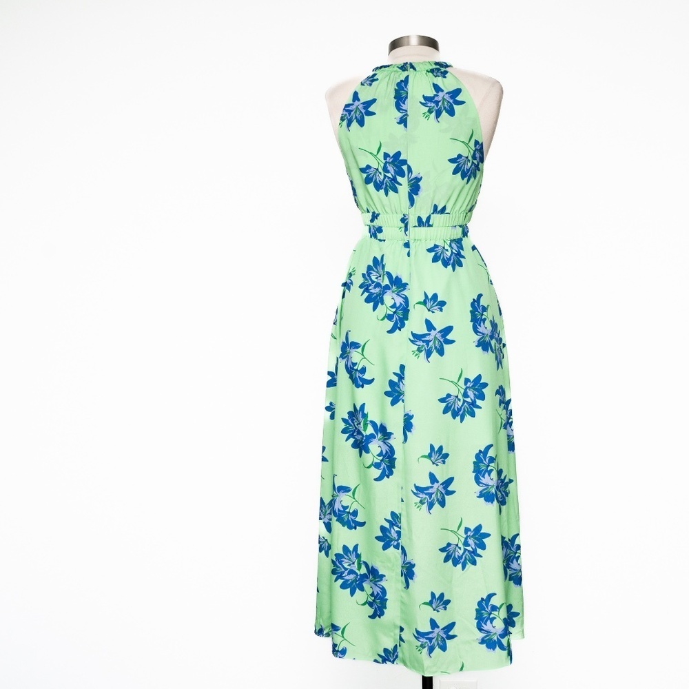 Likely Karrica Maxi‎ Dress Blue Floral Cut Out Print - Picture 5 of 15